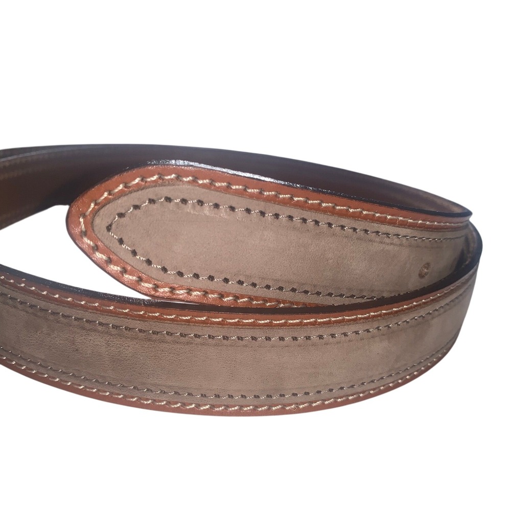 Borgo Degli Etruschi Mens Genuine Suede Leather Belt Made in Italy 42"-44" XL - Picture 3 of 10